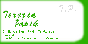 terezia papik business card